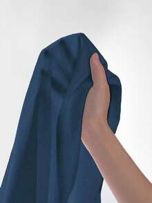 SHEIN PETITE Quần ống đứng thanh lịch màu trắng dành cho nữ, thích hợp khi đi làm - Màu xanh hải quân - Xem 5