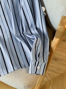 GlowEve 女式撞色条纹印花长袖衬衫 - 彩色 - 查看 5