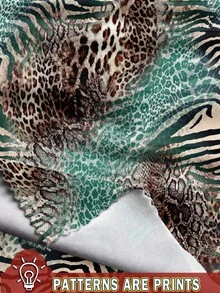 SHEIN ICON بلوزة أنيقة ذات طبعة نمر بسيطة وجذابة، مناسبة للصيف