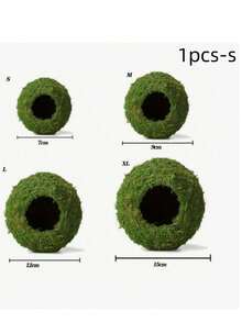 1pc Mossy Caves, Artificial Green Moss Caves Hide For Pet Reptile Frogs And Snakes, Terrarium & Vivarium Decor, Crested Gecko Tank Decor (Woodland Green),Halloween Decor, Back To School, Fall Decor,Christmas Decorations,Wall Decor, Bedroom Curtains,