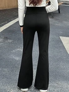 DAZY Teen Girl High Waist Slim Flare Leggings