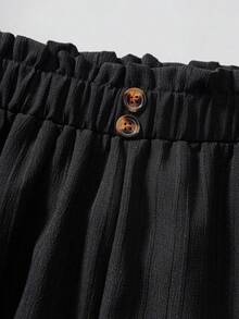 Sparklyn 女童宽松纹理裤三件套（黑色、粉色和蓝色） - 彩色 - 查看 4