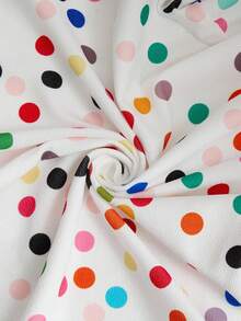 Comfylo Plus Polka Dot Print Shawl Collar Open Front Blazer Without Cami Top Fall Women Clothes Fall Clothes Plus Size Fall Outfits For Women  Fall Outfits Women Autumn - Multicolor - View 9