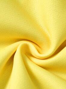 SpongeBob SquarePants | SHEIN Baby Boy Cute Cartoon Pattern Long Sleeve Hooded Knitted Jumpsuit, Yellow Fall Winter