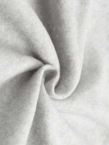 SHEIN Damen Lässig bedruckter Fleece Oversized Hoodie