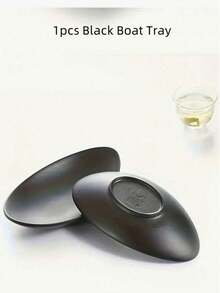 1 件优雅椭圆形黑色珠宝托盘 - 多功能收纳，可存放戒指、耳环、项链 | 家居装饰收纳盒、乔迁/生日礼物、返校、秋季装饰、圣诞装饰、万圣节装饰、返校、 - 黑色 - 查看 8