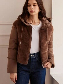 Aveloria Rosie Retro Minimalist Casual Versatile High-End Fashion Design Elegant Slim Fit Stylish Solid Color Padded Coat For Women Fall Winter Cloth For Women