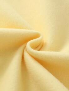 Lalippa Áo nỉ cổ đứng màu trơn mùa Thu/Đông có túi khóa kéo - Áo nỉ nữ dáng rộng thoải mái - Màu vàng - Xem 4