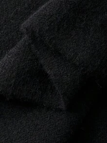 DAZY 2pcs/Set Women Elegant Fitted Sweater Set, Autumn/Winter - Black - View 8