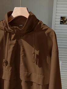 Comfortcana 秋冬女士梭织咖啡棕色防晒夹克 - 咖啡棕 - 查看 4