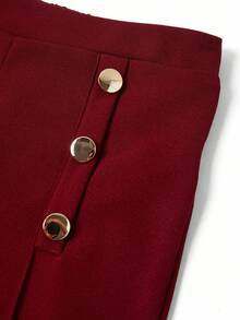 Ellevyn Women's Floral Print Ruffle Halter Top And Wide Leg Pants Elegant 2-Piece Set - Red Violet - View 5