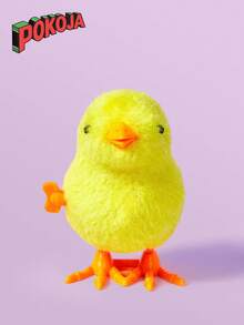 1pc 2pcs 3pcs 4pcs Random Colors Jumping Chicken Cute Simulation Clockwork Wind Up Plush Moving And Running Teenager Creative Plush Doll Toys Home Decoration Gifts - Multicolor - View 6