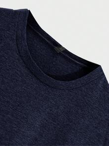 EURMUSE 3pcs Men's Plaid Pocket T-Shirt, Shorts And Pants Pajama Set