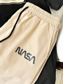 SWAVVY Knit T-Shirt And Shorts Set Summer Outfit For Men