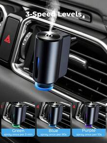 JMMO 智能车载空气清新剂扩散器，浓度可调，适用于多种车型 - 带 3x10ML 精油香水，电池容量 200mAh