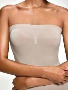 SHAPORA Macacão Modelador Confortável e Sem Costura para Mulheres, Bodysuit, Casual, Minimalista, Qualidade, Modelagem, Cor Nude