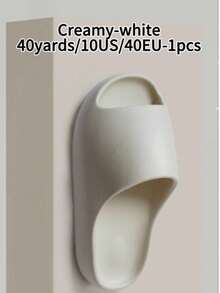 SHEIN 男女通用软拖鞋 - 舒适的室内/室外人字拖，情侣拖鞋，防滑纹理鞋底，可调节踝带，足弓支撑，米色和棕色，非常适合休闲穿着，可调节舒适拖鞋 | 露趾 | EVA 材质，家居拖鞋 - 彩色 - 查看 8