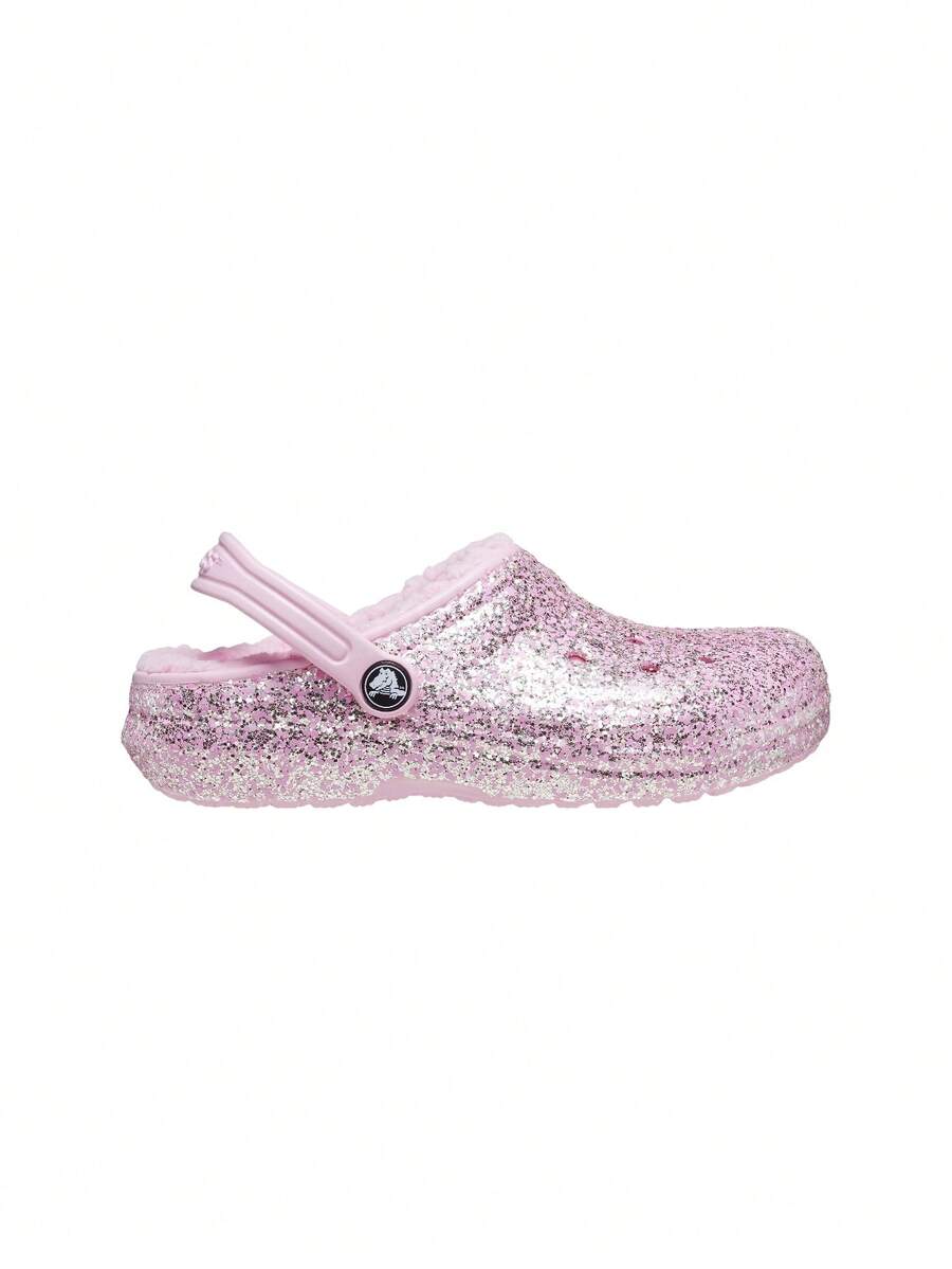Crocs Classic Lined Kids' Clog Pink CR207462 - Pink - View 1