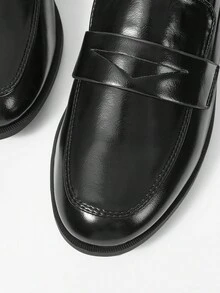 MOTF PREMIUM 女士新款法式复古PU皮平底鞋，黑色，百搭简约，休闲舒适，防滑，单踏板设计不伤脚，商务休闲鞋