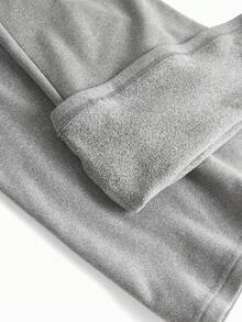 SHEIN Legging Hamil Warna Polos dengan Pinggang yang Dapat Diatur, Model Flare Kasual - MultiWarna - View 8