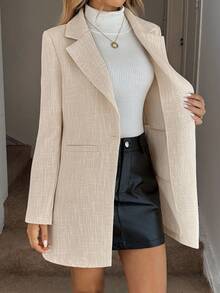 Easowa Fall Khaki Thick Woolen Overcoat For Women, Autumn/Winter Classy Fall For Women Autumn Clothes  Winter Clothes For Women  Women's Winter Coat Chic Fall Clothes For Women Autumn Clothes For Women Winter Clothes Women's Winter Coat Halloween Costumes New Year Look