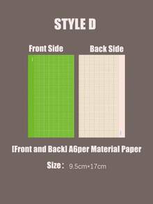 Zazumi 10P Original Design Material Paper; Front And Back Sides Notebook Paper - [Front And Back Sides] [Rain] [Weekly Planner] Series Inner Pages - Multicolor - View 5