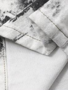 DAZY Spring Tie-Dye Men's Wide Leg Loose Casual Jeans - Multicolor - View 7