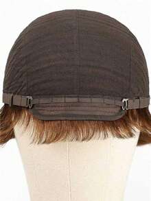 Short Pixie Cut Human Hair Wig For Women Remy Human Hair Wig Rose Net Full Machine Made Human Hair Wig 4"150% Density Brown Color Holiday Wear Party Wear - S4 - View 11