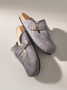 Solecia 男士日常休闲扣带凉鞋 - 灰色 - 查看 6