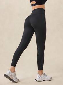 OutZeal Women Outdoor Black Leggings Running Gym Outfit Quick-Drying Mesh Design Tummy Control High-Waist With Back Pocket