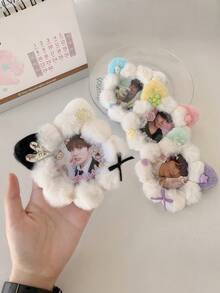 Zazumi Soporte decorativo para exhibir alfileres de esmalte, inspirado en anime, con diseño de oreja de gato de dibujos animados de 58 mm, para fans de K-pop y anime - Multicolor - Ver 2