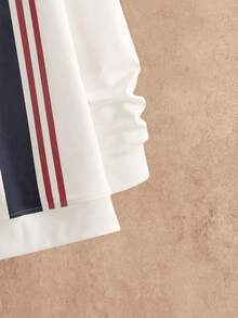 Manfinity NXTstreet 2 件套男士休闲商务西装、针织圆领运动衫和裤子，春秋季，适合秋冬 - 彩色 - 查看 3