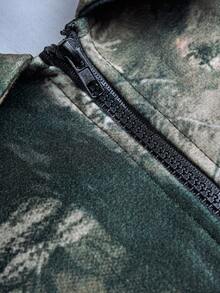 Manfinity EMRG 男士秋季树枝印花拉链休闲夹克 - 彩色 - 查看 7