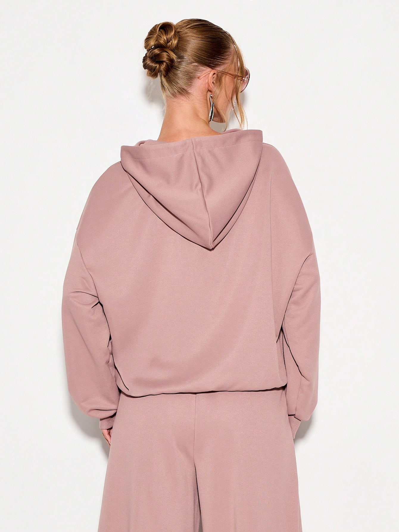 KIZN Sudadera con capucha extragrande con cordón y bolsillo