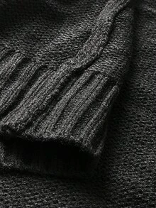 Maweii Plus Size Women Colorblock Lobster Knit Cardigan Sweater Fall Winter Cloth For Women Autumn - Black - View 7