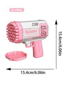 1 件装泡泡枪太空灯泡泡机，免电池，加特林型，电动泡泡吹器，手持式喷水器，圣诞节