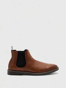 CUCCOO BIZCHIC 男士切尔西靴，休闲复古风格踝靴，搭配牛仔裤 - 摩卡棕 - 查看 2