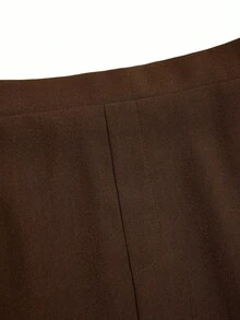 Velvienne Falda minimalista casual de unicolor talla grande