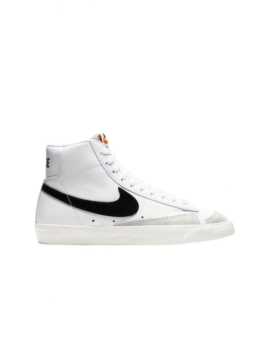 Nike Blazer Mid '77 - 拼色高帮休闲运动鞋 - 白色 - 查看 1