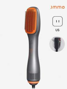 JMMO 直发刷、热梳、加热美发工具，打造更顺滑、防毛躁造型，热刷直发器，轻松打造闪亮造型，不拉扯、不缠结、不卡住卷发刷、热拉直刷、毕业生日假期夏季秋季 Y2K 时尚女性化妆美容派对海滩旅行露营户外 - 灰色 - 查看 12