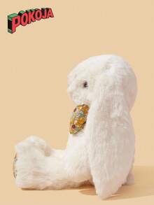 1PC 23CM Soft Plush Bunny Stuffed Animal Toy Pink Cute Rabbit Plushie Hugging Pillow Sleep Companion Stress Relief Comfort Toy Birthday Gift For Girls Women Valentines Day Easter Christmas Present Kawaii Home Decor