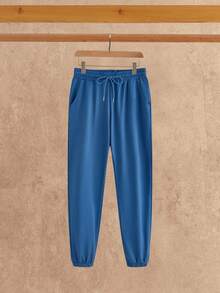 Manfinity NXTstreet 2 件套男士休闲商务西装、针织圆领运动衫和裤子，春秋季，适合秋冬 - 彩色 - 查看 8