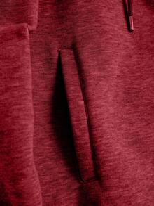 Felpa con cappuccio e chiusura lampo in cotone da uomo senza maglietta