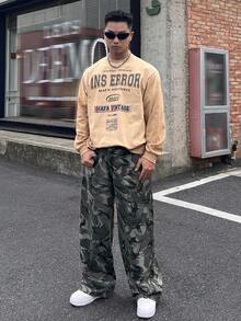 DAZY Men's Casual Retro Camouflage Straight Leg Jeans Pants - Multicolor - View 3