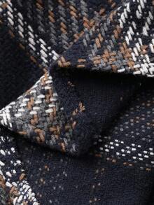 Livesso 女士高腰格子优雅通勤A字裙