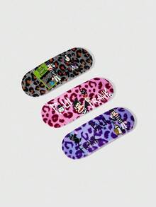 Paul Frank X ROMWE 3pcs Cute Cartoon Hair Clips, Sweetly Spicy Diva Hairpin Spring Clamps, Versatile Hair Accessories - Multicolor - View 3