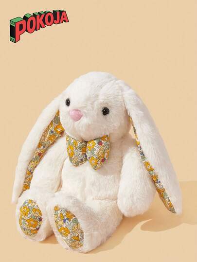 1PC 23CM Soft Plush Bunny Stuffed Animal Toy Pink Cute Rabbit Plushie Hugging Pillow Sleep Companion Stress Relief Comfort Toy Birthday Gift For Girls Women Valentines Day Easter Christmas Present Kawaii Home Decor