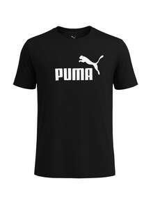 Puma Ess No. 1 Logo Kids Tee - black and white - View 1