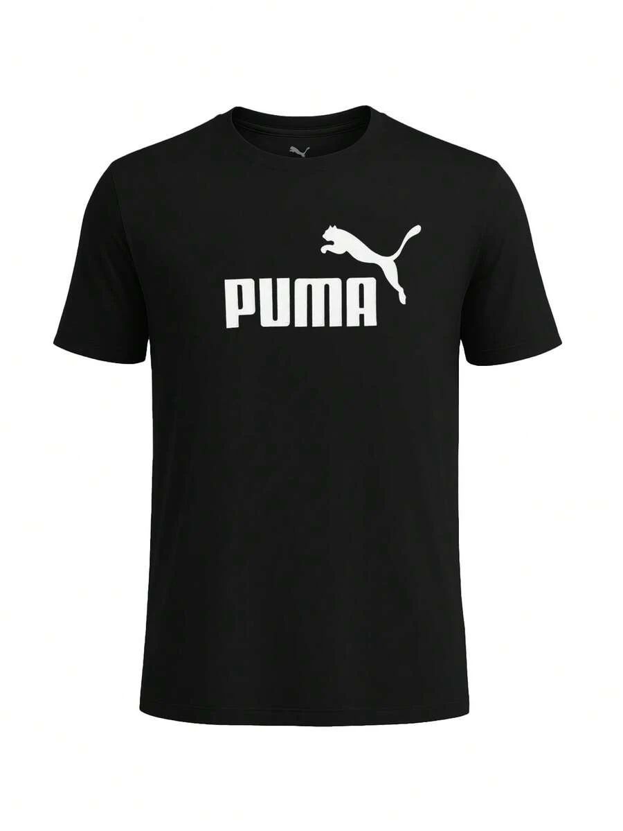 Puma Ess No. 1 Logo Kids Tee - black and white - View 1