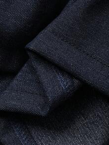 DAZY Set de rochie cu mânecă lungă și bretele, culoare solidă, pentru fete preadolescente, ținută la modă stradală pentru toamnă